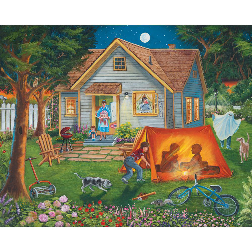 Backyard Camping 500 Piece Jigsaw Puzzle