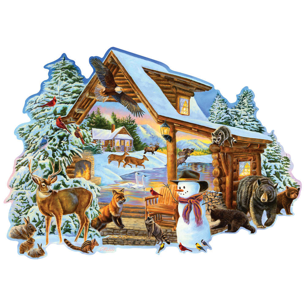 Winter Cabin 750 Piece Jigsaw Puzzle