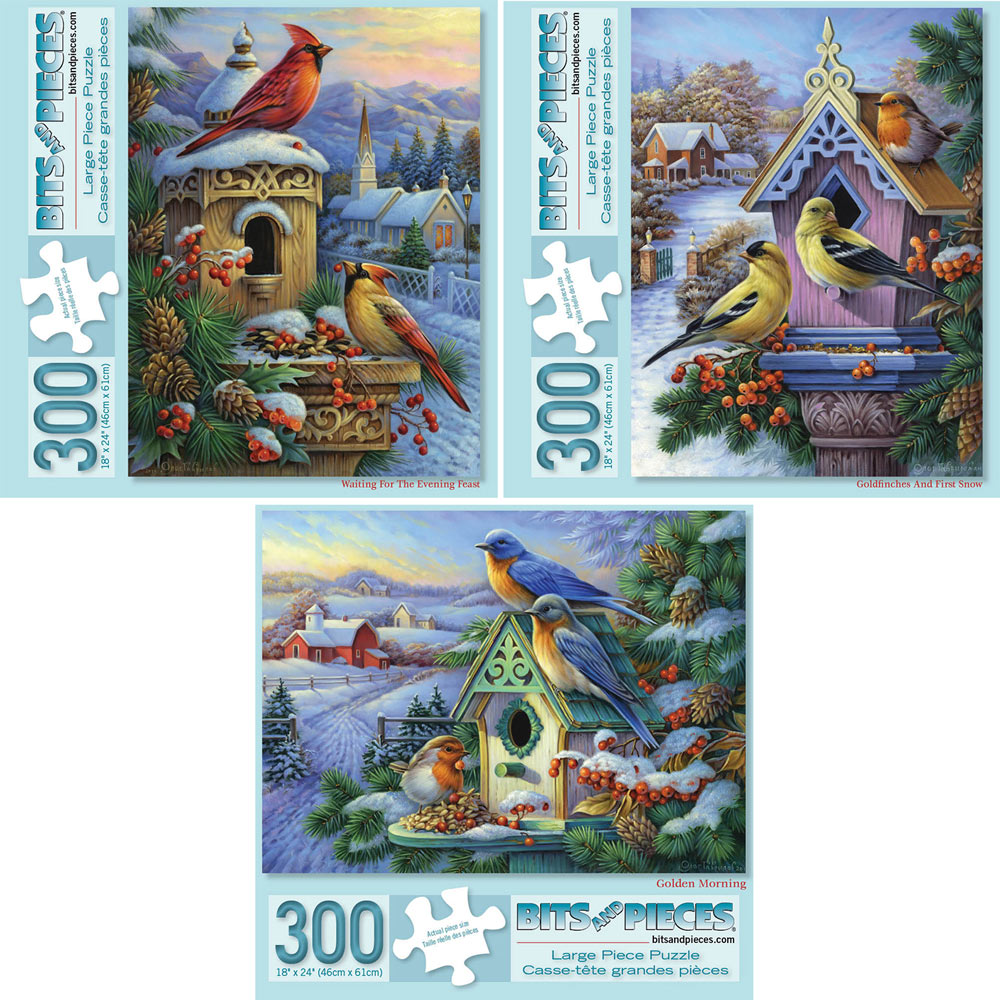 Set of 3: Oleg Gavrilov 300 Large Piece Jigsaw Puzzle