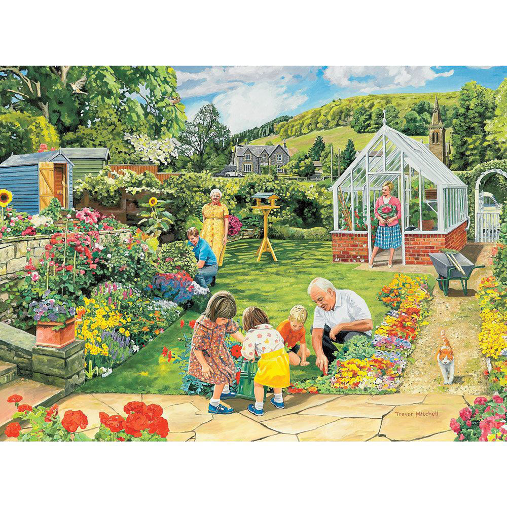 Gardening With Granddad 300 Large Piece Jigsaw Puzzle