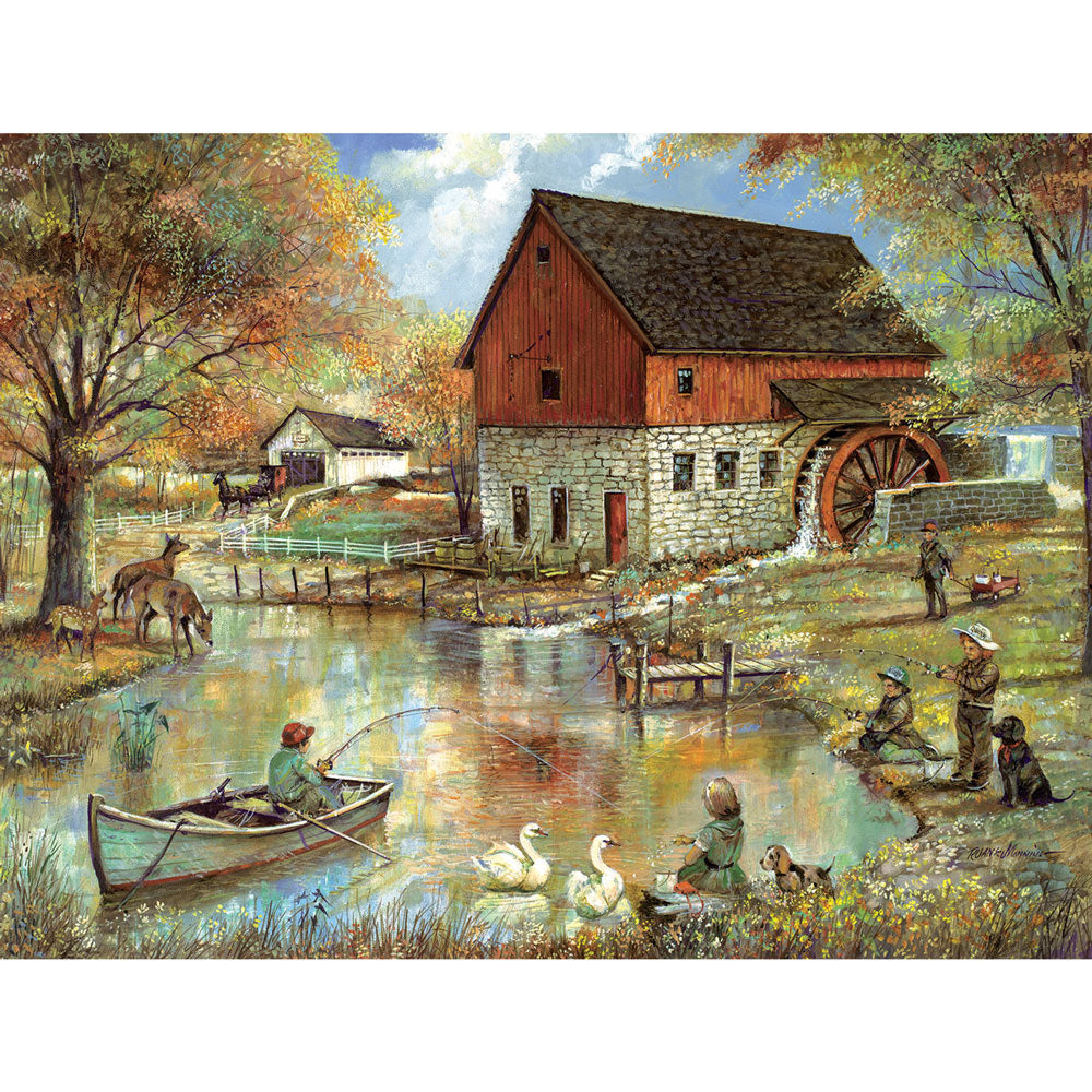 The Old Mill Pond 500 Piece Jigsaw Puzzle