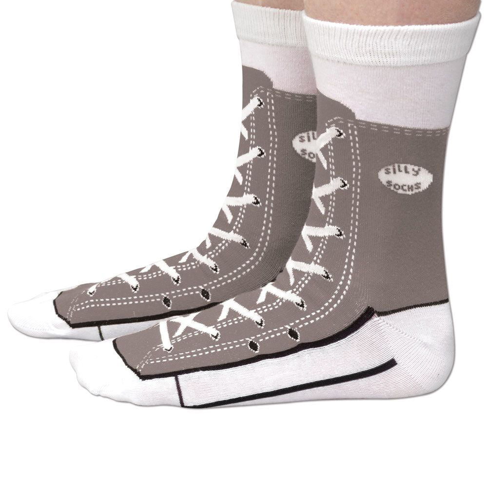 Grey Sneaker Socks