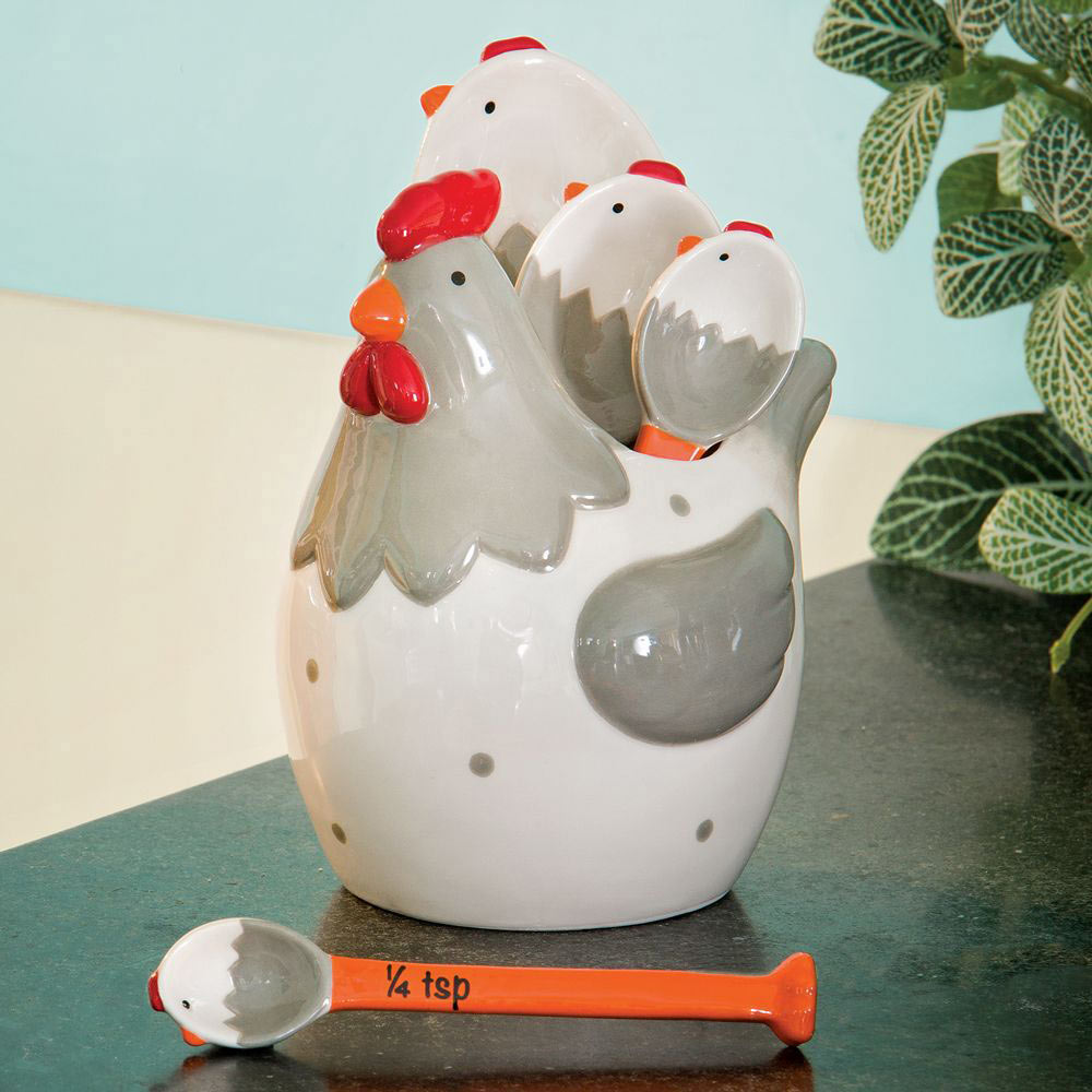 Set of 4: Chicken Measuring Spoons