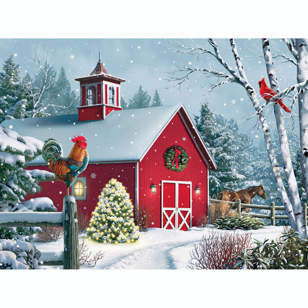 Winter Barn II 500 Piece Jigsaw Puzzle