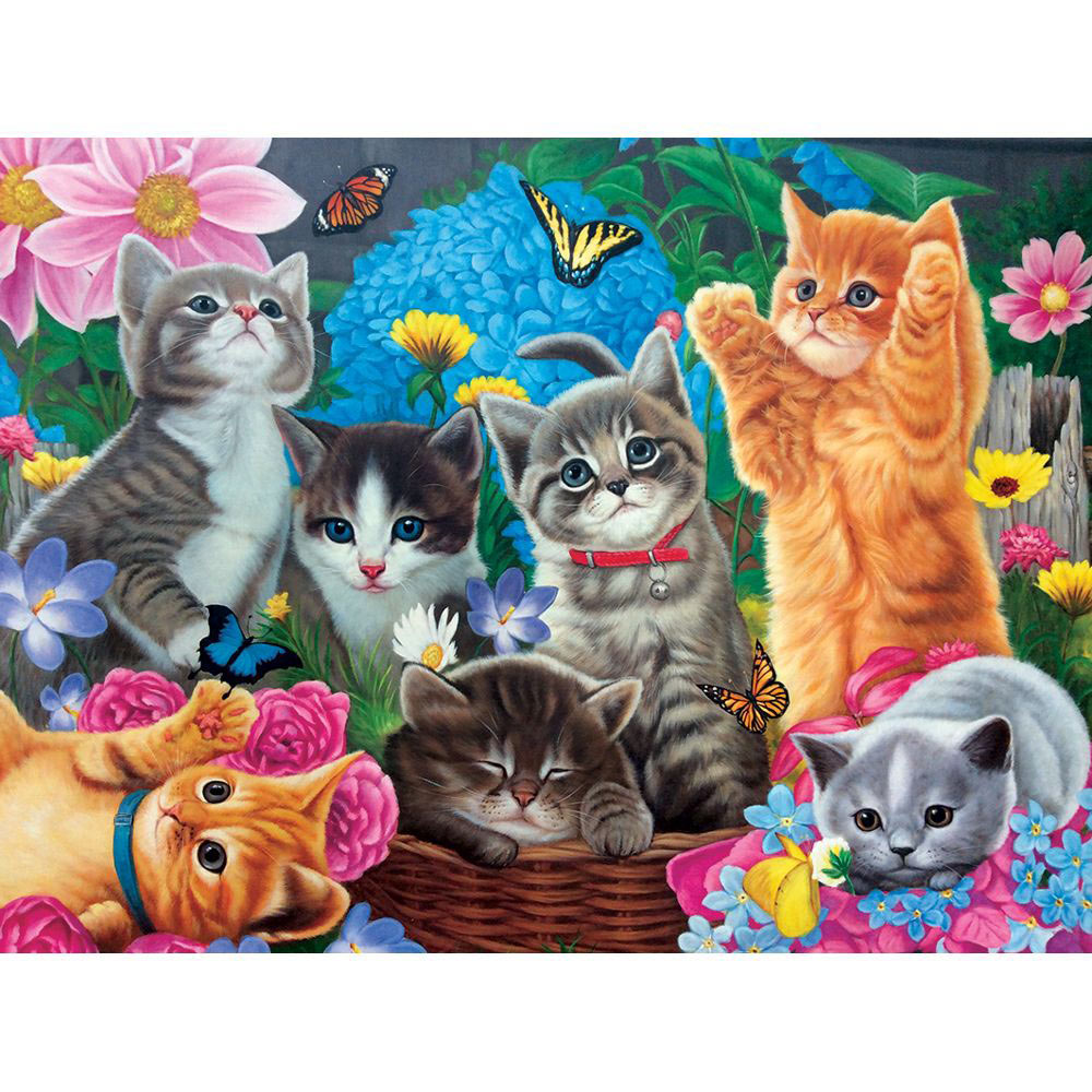 Playtime In The Garden 1000 Piece Jigsaw Puzzle