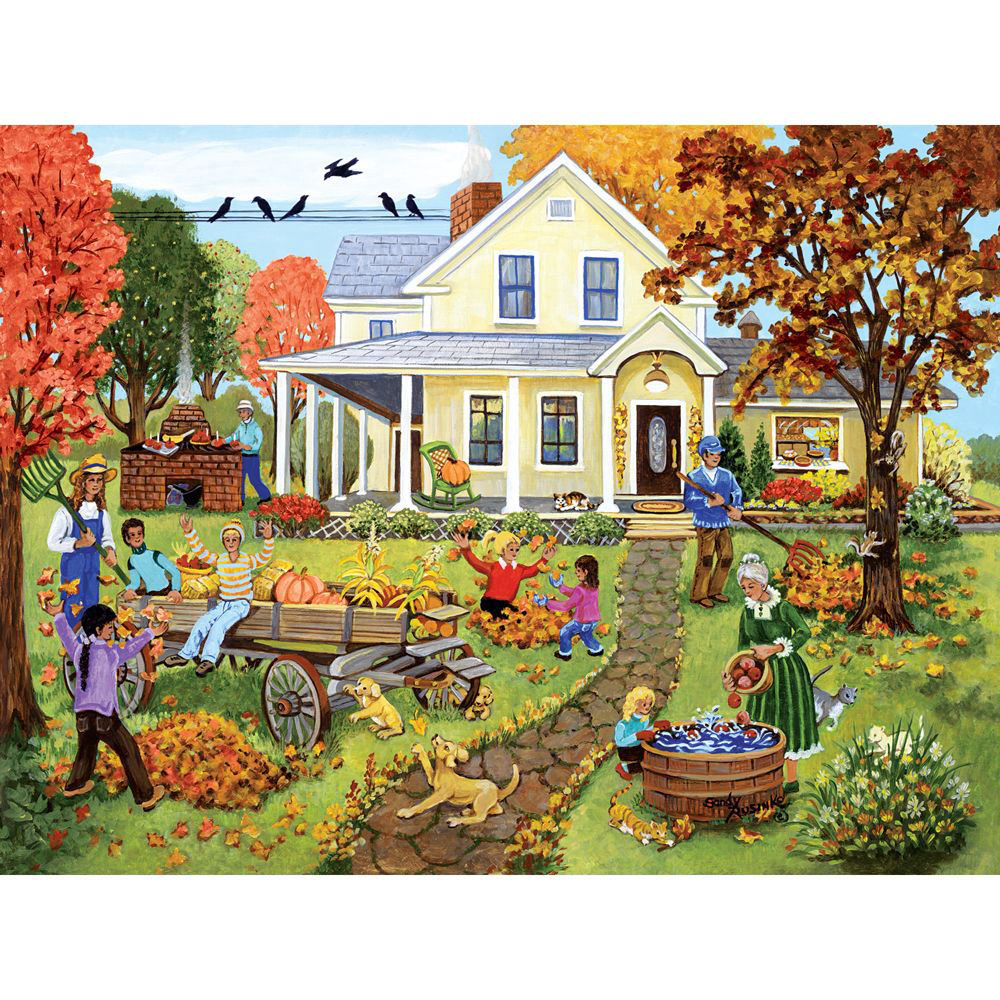 Fall Family Fun 500 Piece Jigsaw Puzzle