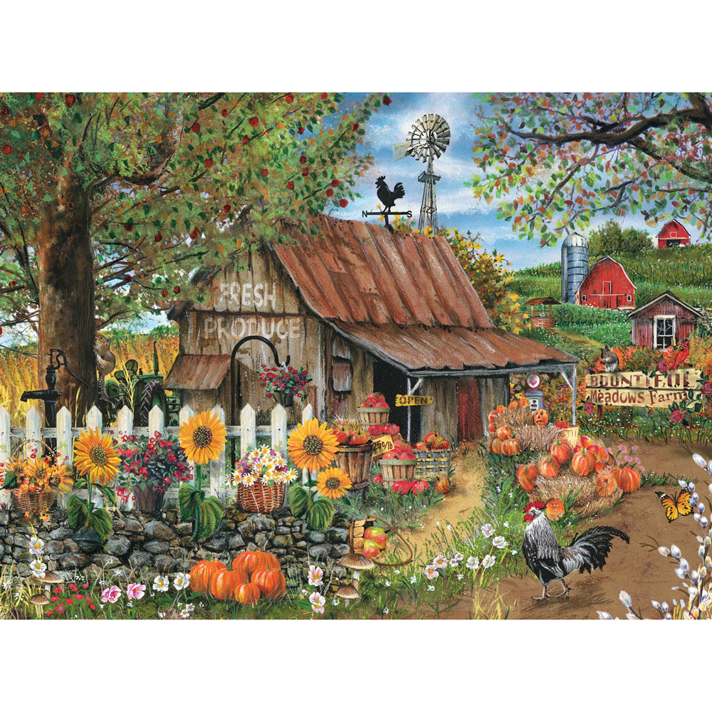 Bountiful Meadows Farm 1000 Piece Jigsaw Puzzle