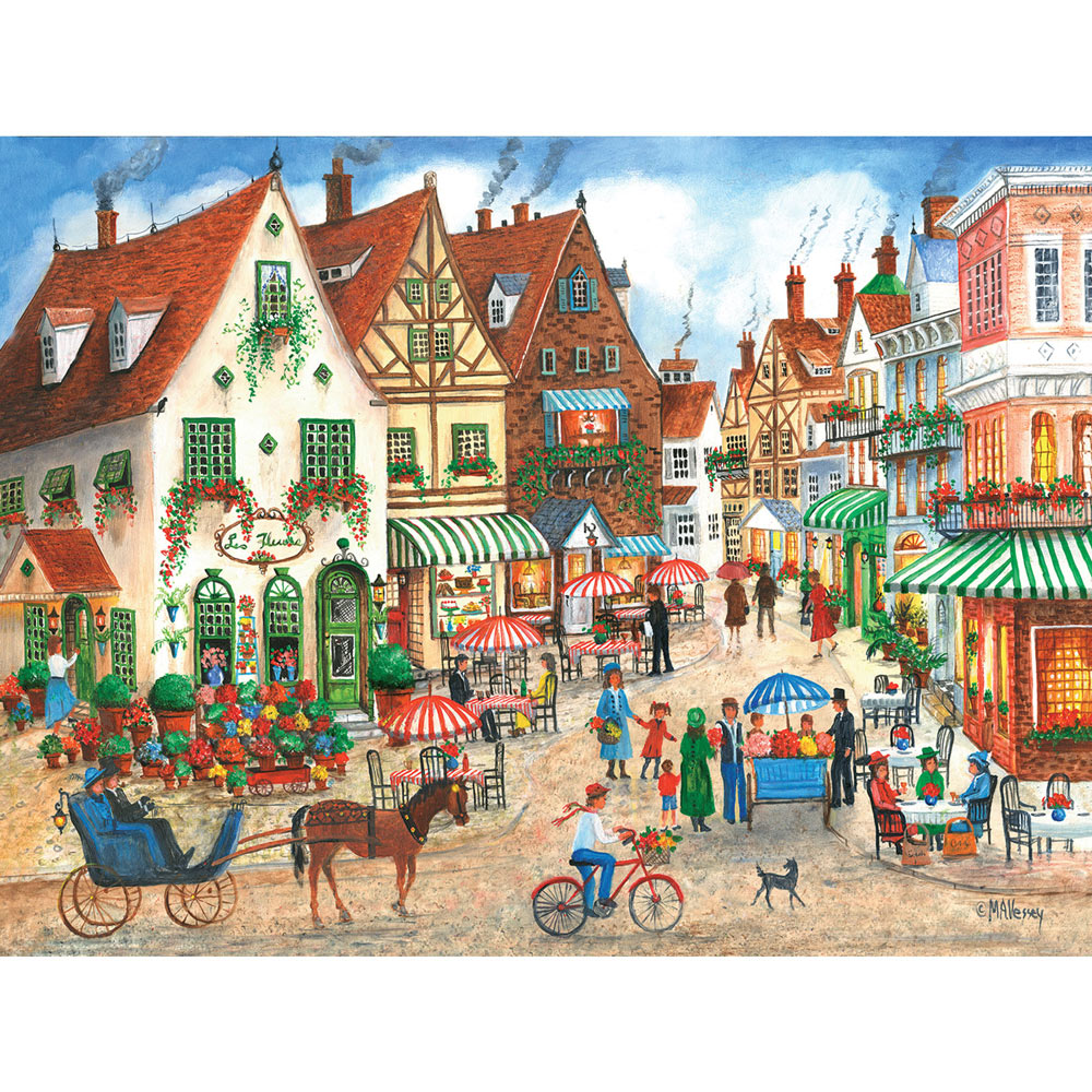 Flower Vendor 500 Piece Jigsaw Puzzle