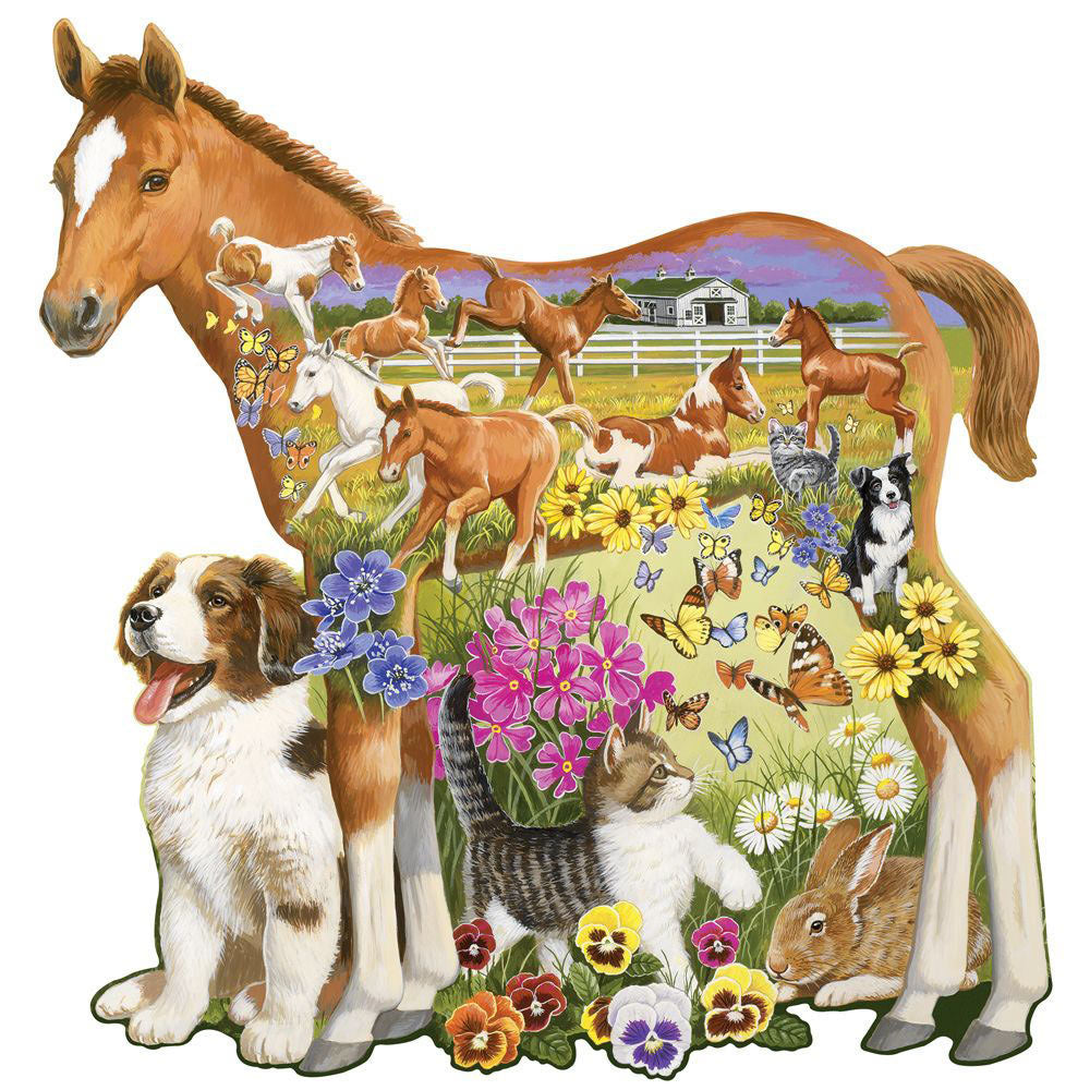 Pony And Pals 300 Large Piece Shaped Jigsaw Puzzle