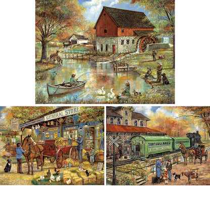 Set of 3: Ruane Manning 500 Piece Jigsaw Puzzles