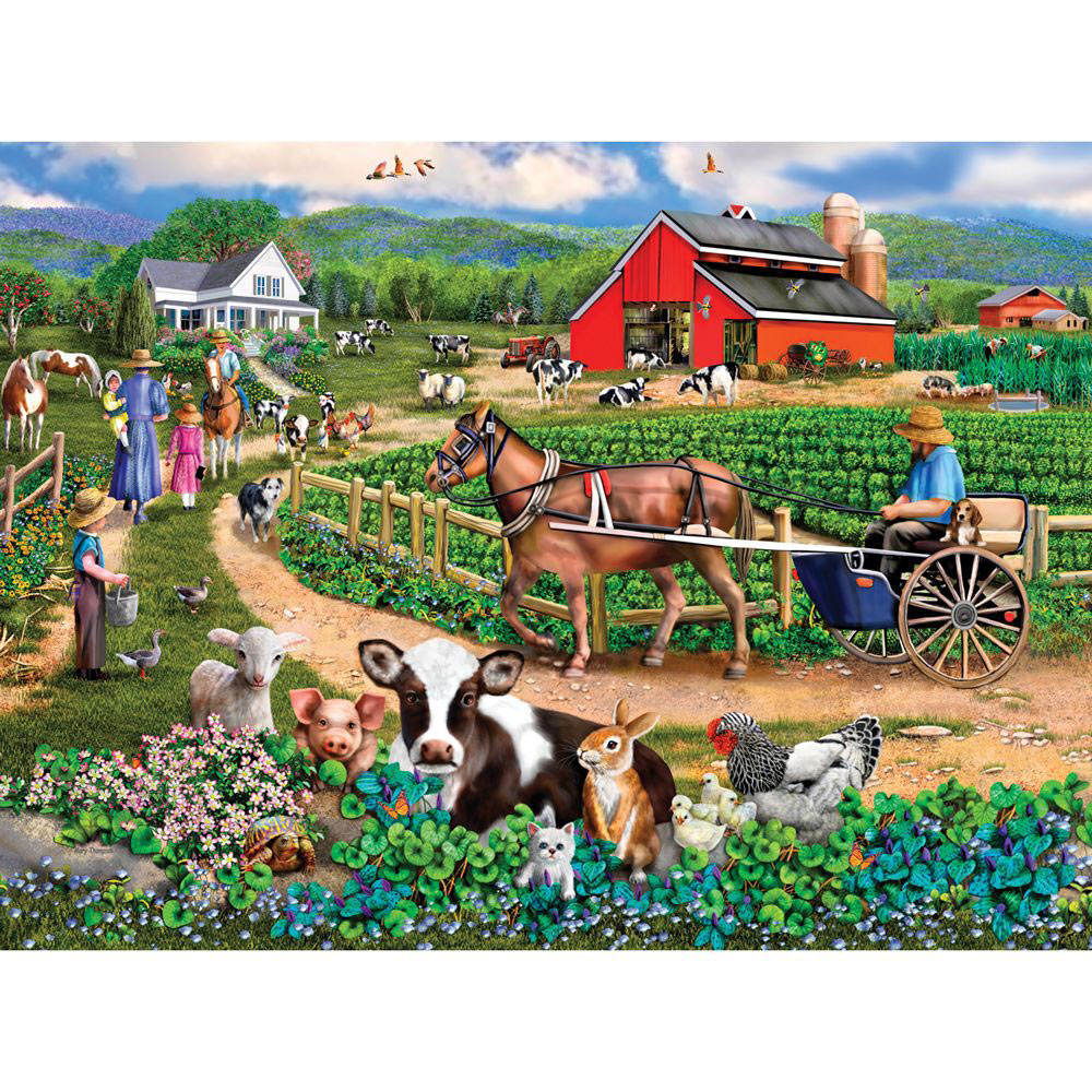 Family Farm 1000 Piece Jigsaw Puzzle