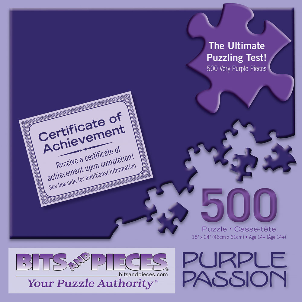 Purple Passion Classic 500 Piece Puzzle Challenge