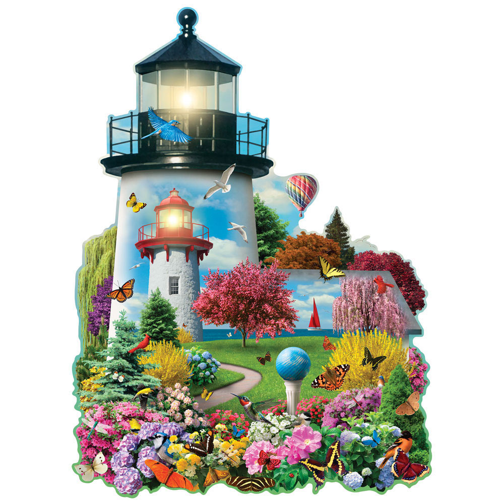 Lighthouse Garden 300 Large Piece Shaped  Jigsaw Puzzle