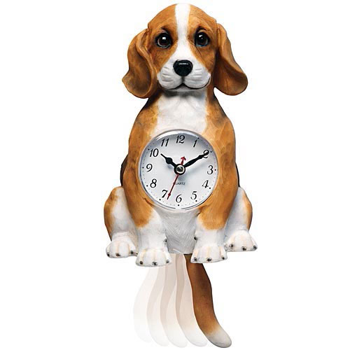 Moving Dog Clock