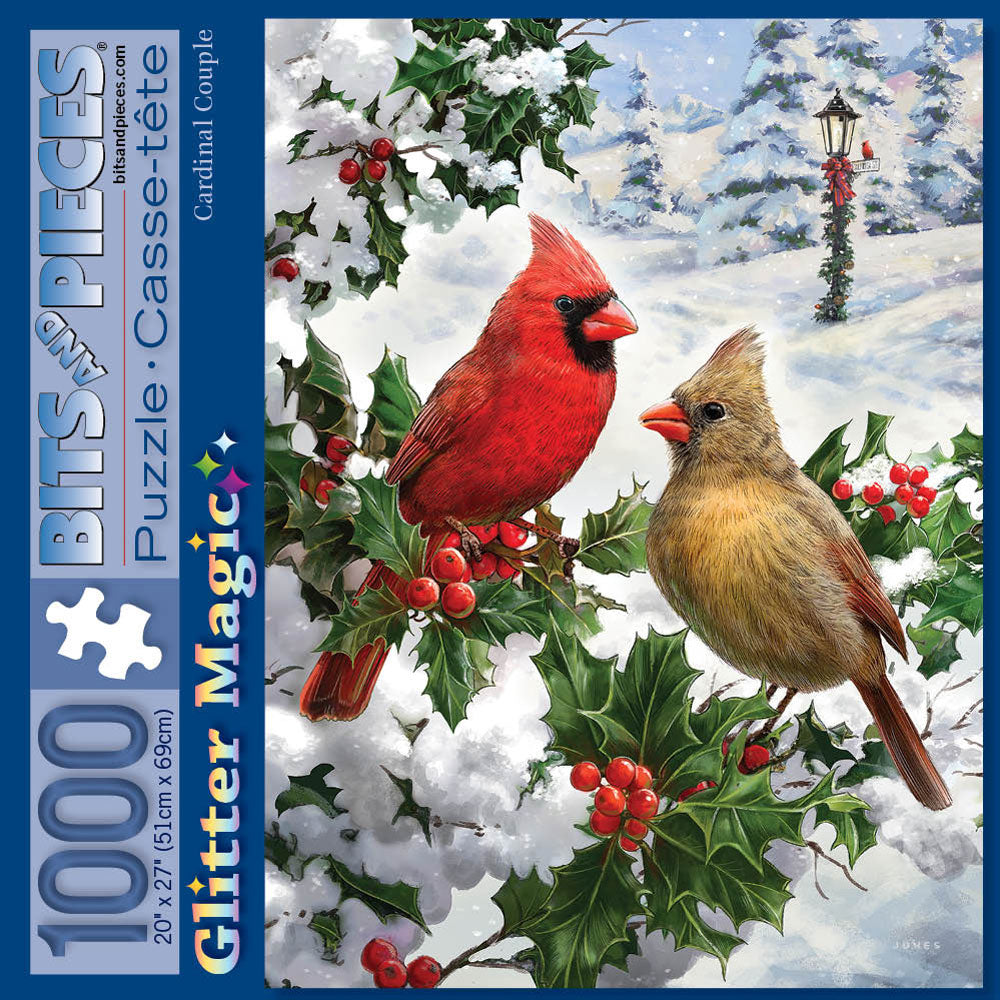 Cardinal Couple 1000 Piece Jigsaw Puzzle