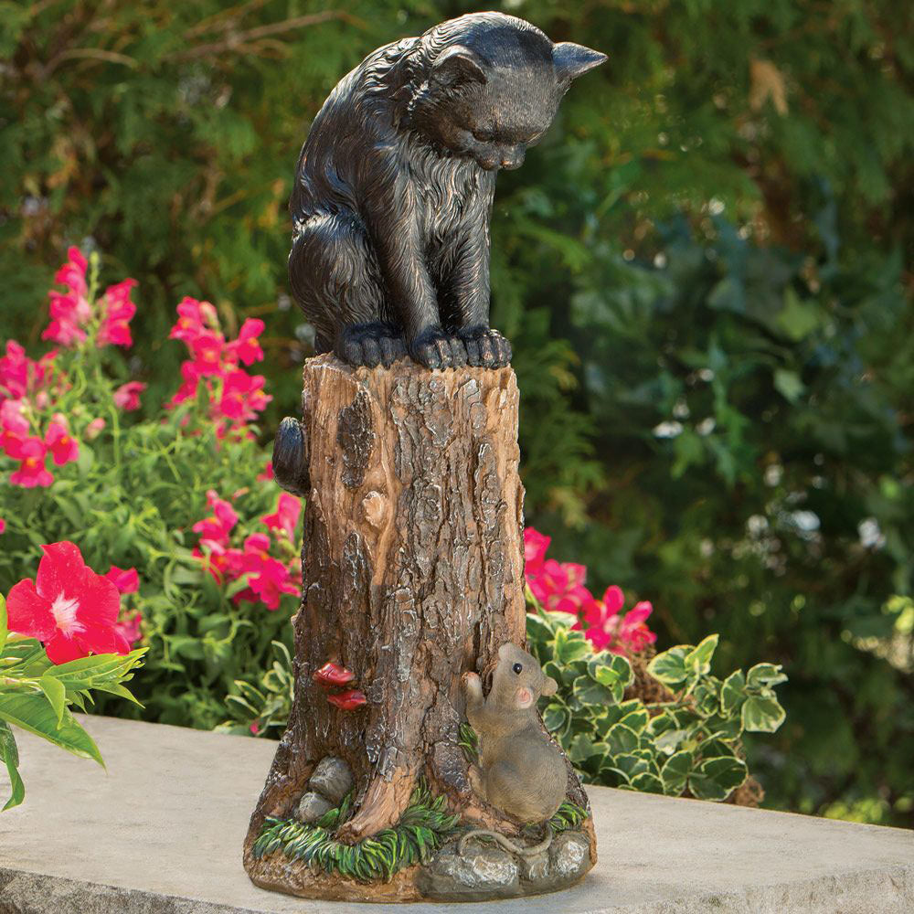 Cat & Mouse Garden Sculpture