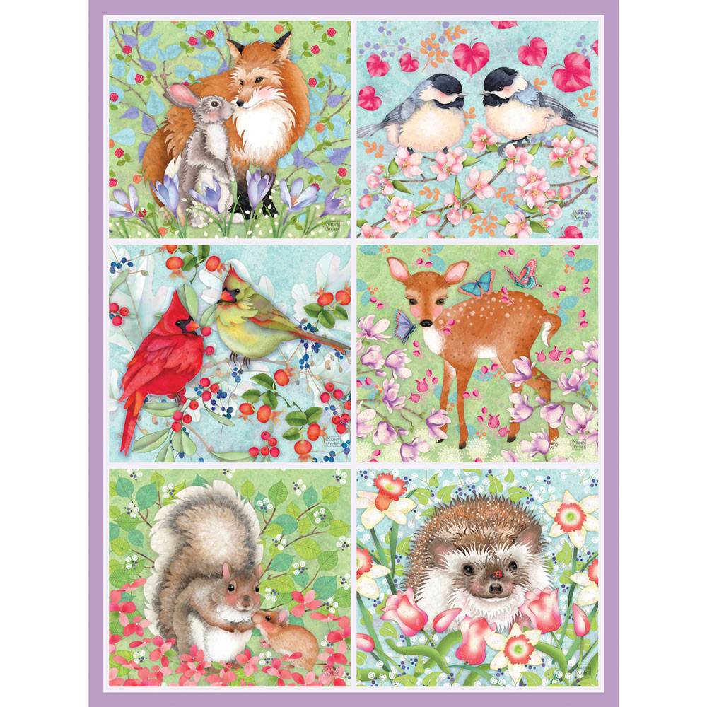 Forest Love Quilt 300 Large Piece Jigsaw Puzzle