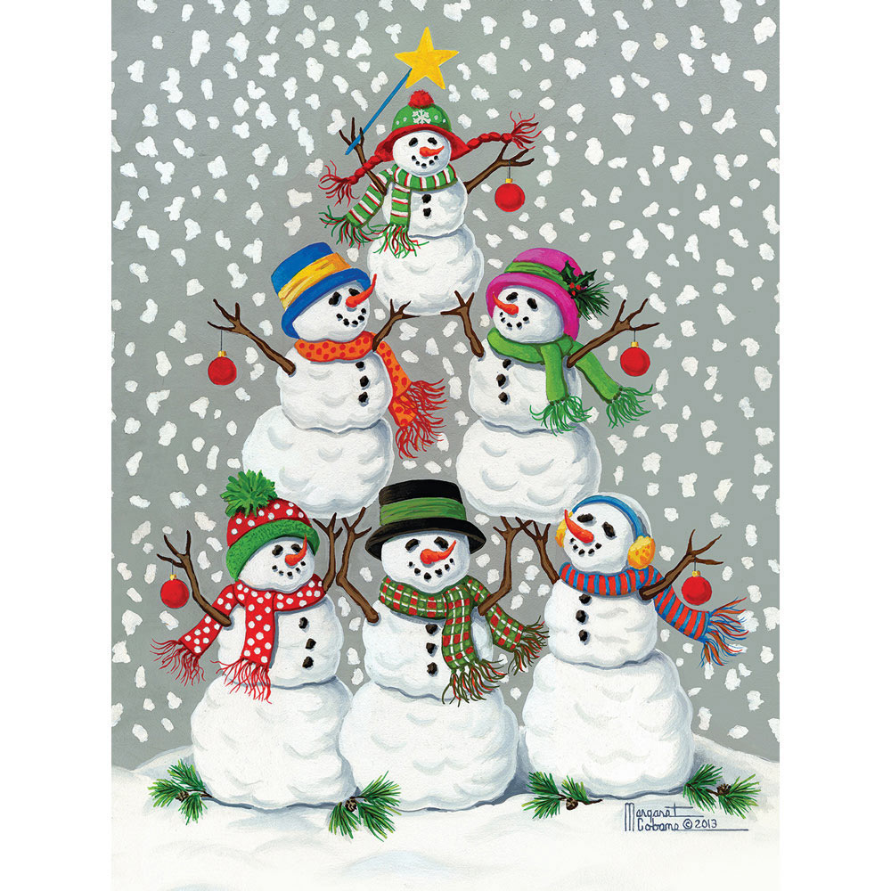 Snowmen Tree 300 Large Piece Jigsaw Puzzle