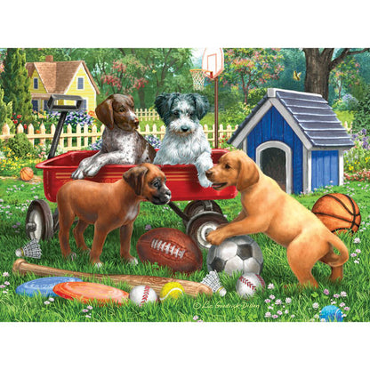 Sporty Pup Pals 1000 Piece Jigsaw Puzzle