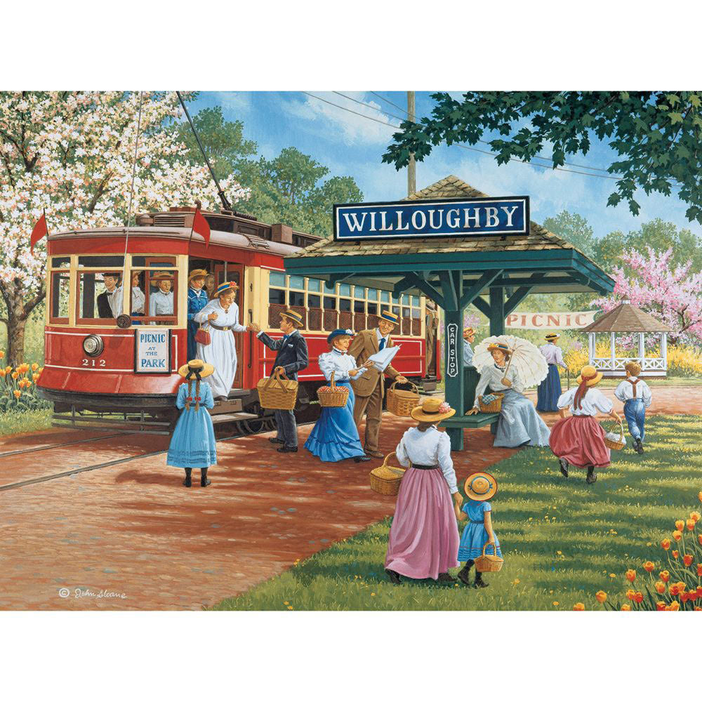 Trolley Picnic 300 Large Piece Jigsaw Puzzle