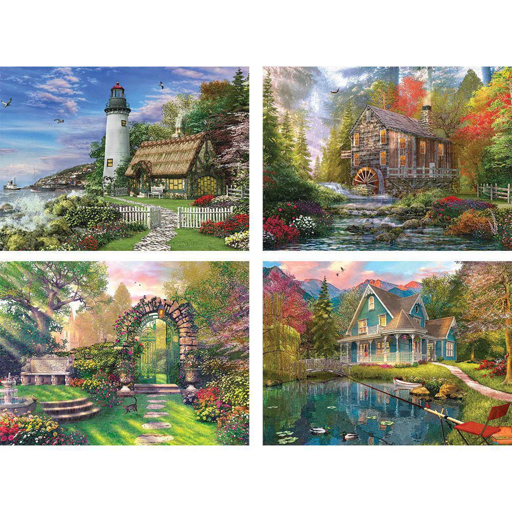 Set of 4: Dominic Davison 1000 Piece Jigsaw Puzzle