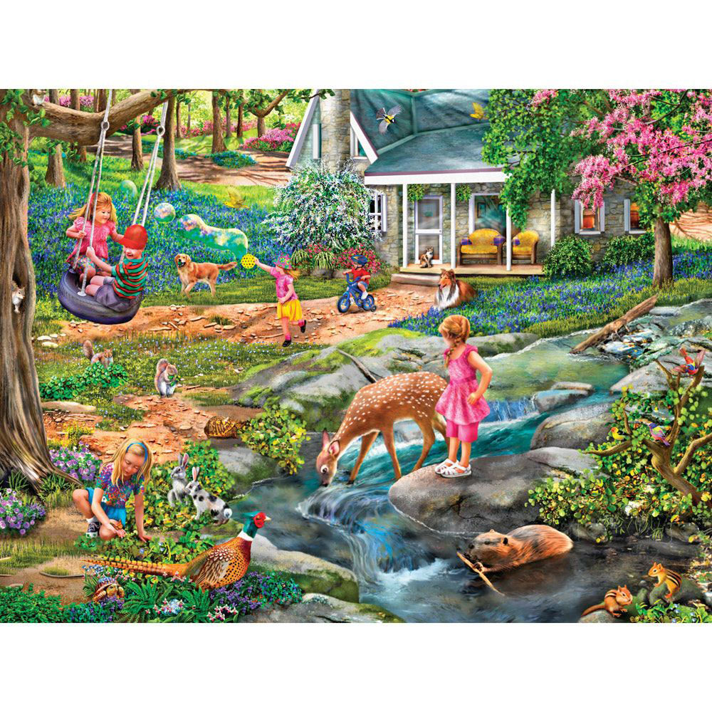 Blue Bells Forest 300 Large Piece Jigsaw Puzzle