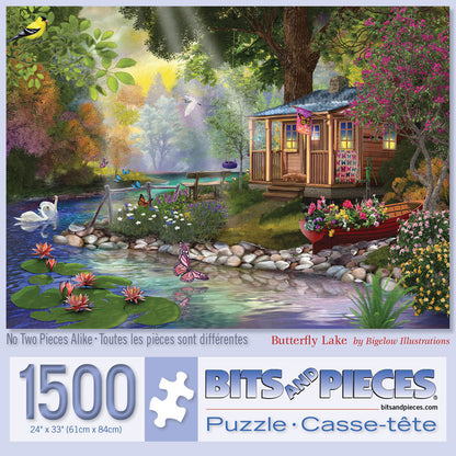 Butterfly Lake 1500 Piece Jigsaw Puzzle