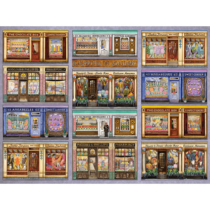Shopping In London II 300 Large Piece Jigsaw Puzzle