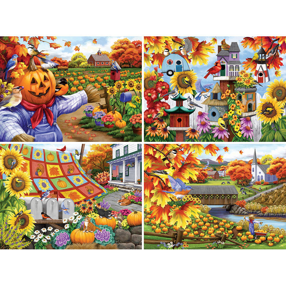 Set of 4: Nancy Wernersbach 500 Piece Jigsaw Puzzle