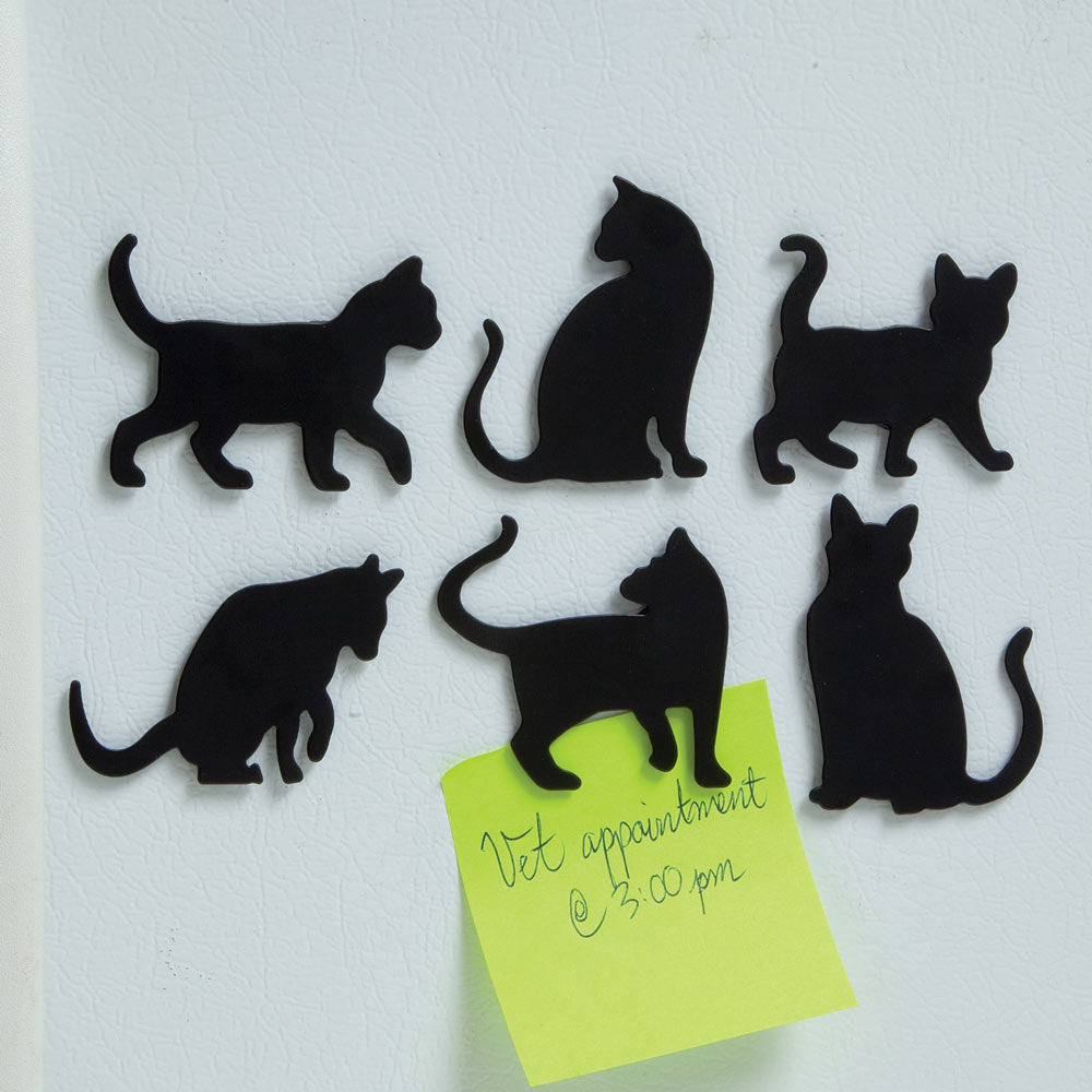 Cat Silhouette Magnet Set