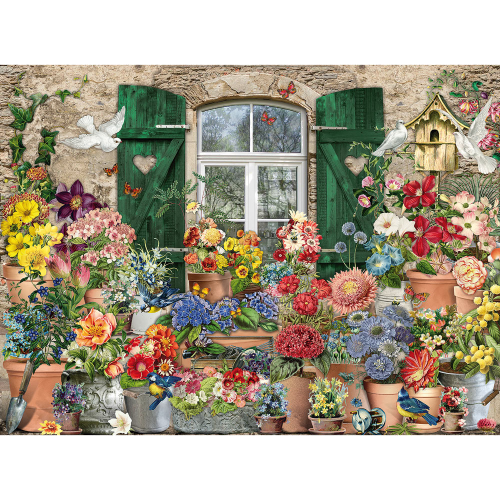 Flowers Outside 1000 Piece Jigsaw Puzzle