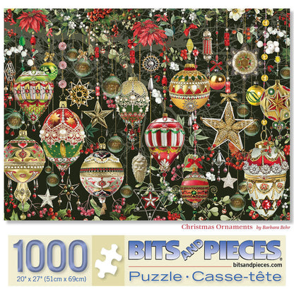 Christmas Ornaments 1000 Piece Jigsaw Puzzle