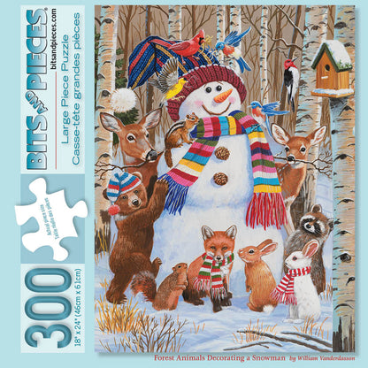 Forest Animals Decorating 300 Large Piece Jigsaw Puzzle