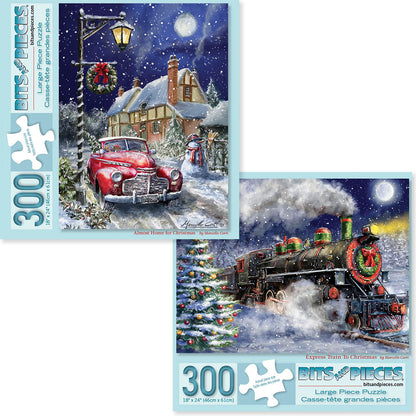 Set of 2: Marcello Corti 300 Large Piece Jigsaw Puzzles