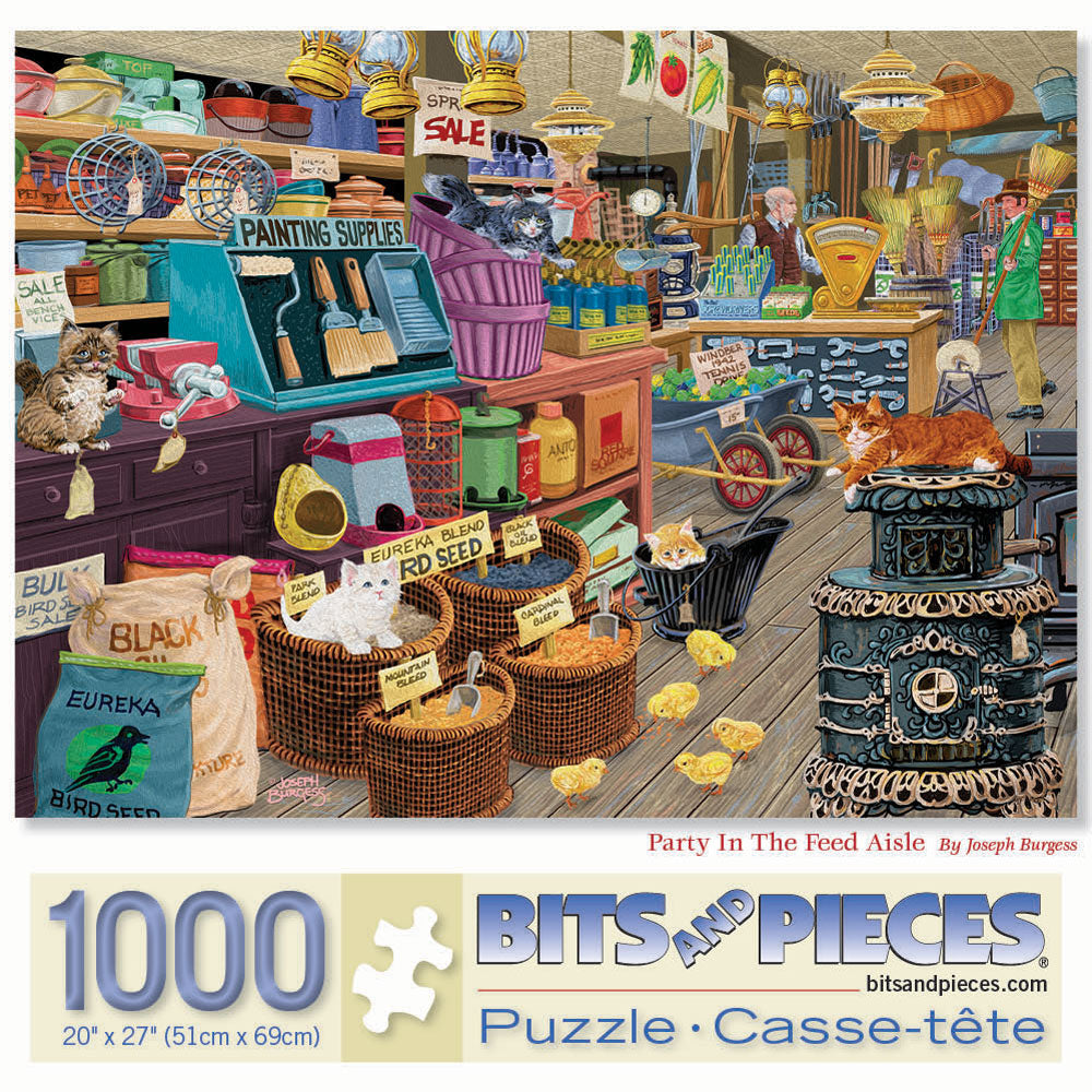 Party In The Feed Aisle 1000 Piece Jigsaw Puzzle