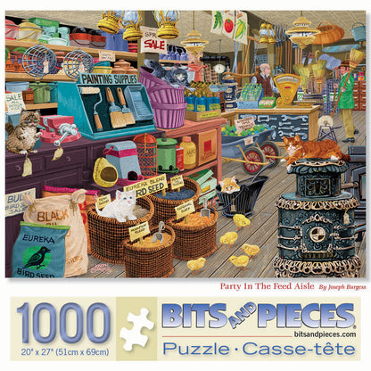 Party In The Feed Aisle 1000 Piece Jigsaw Puzzle