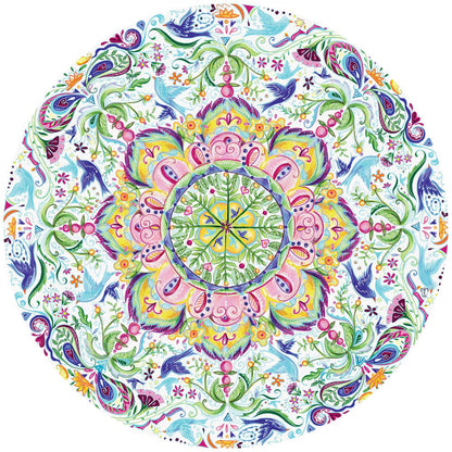 Blue Bird Kaleidoscope 300 Large Piece Round Jigsaw Puzzle