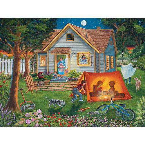 Backyard Camping 300 Large Piece Jigsaw Puzzle