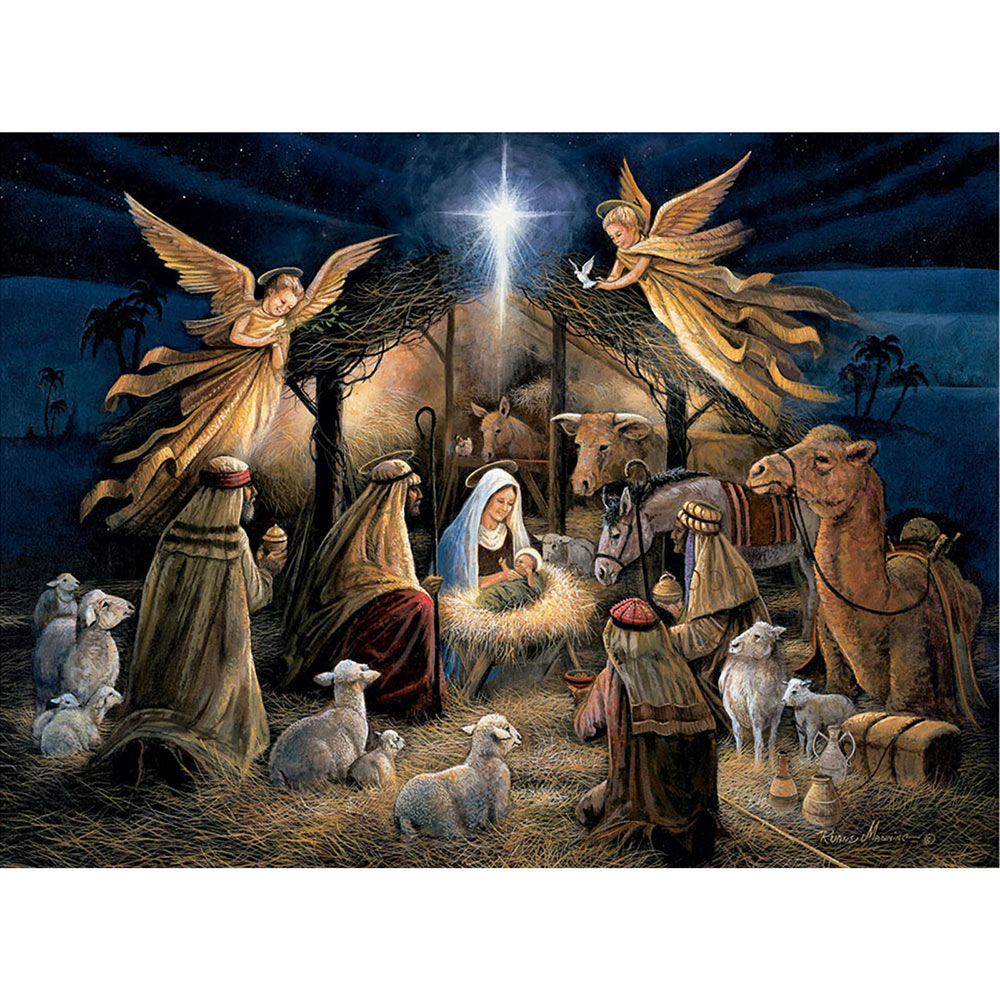 In The Manger 1000 Piece Jigsaw Puzzle