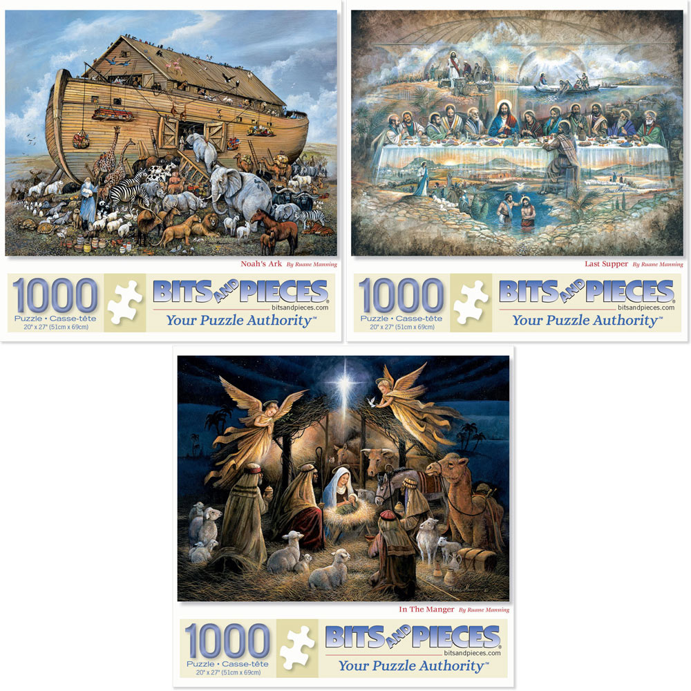 Set of 3: The Power Of Inspiration 1000 Piece Jigsaw Puzzles