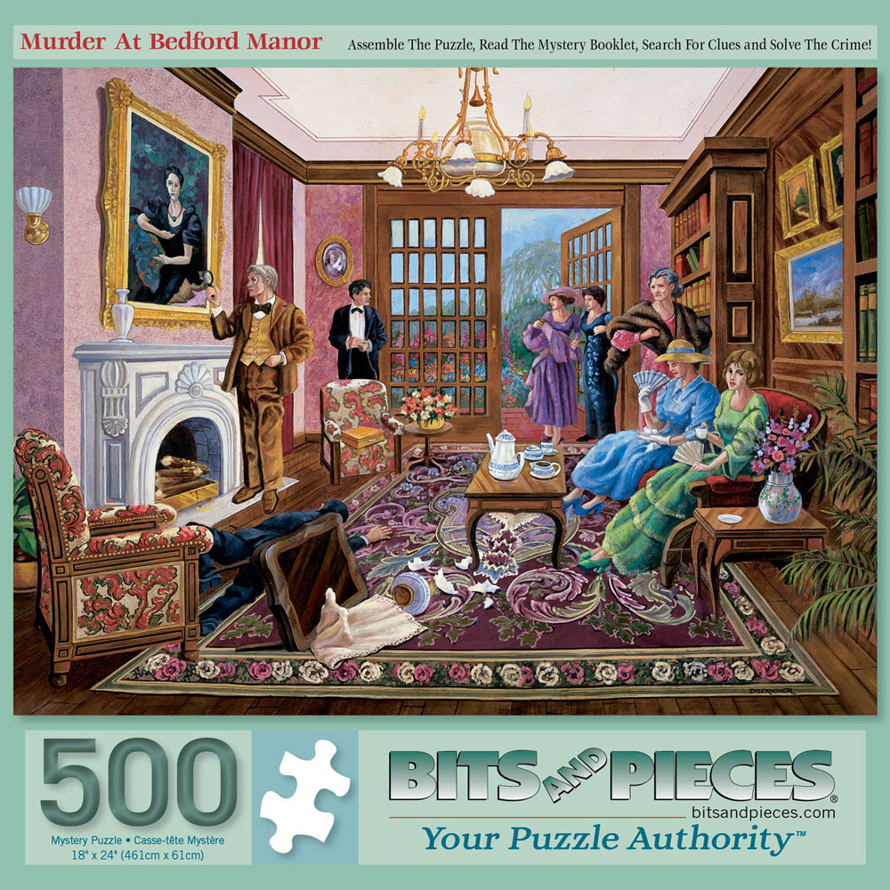 Murder At Bedford Manor 500 Piece Jigsaw Puzzle