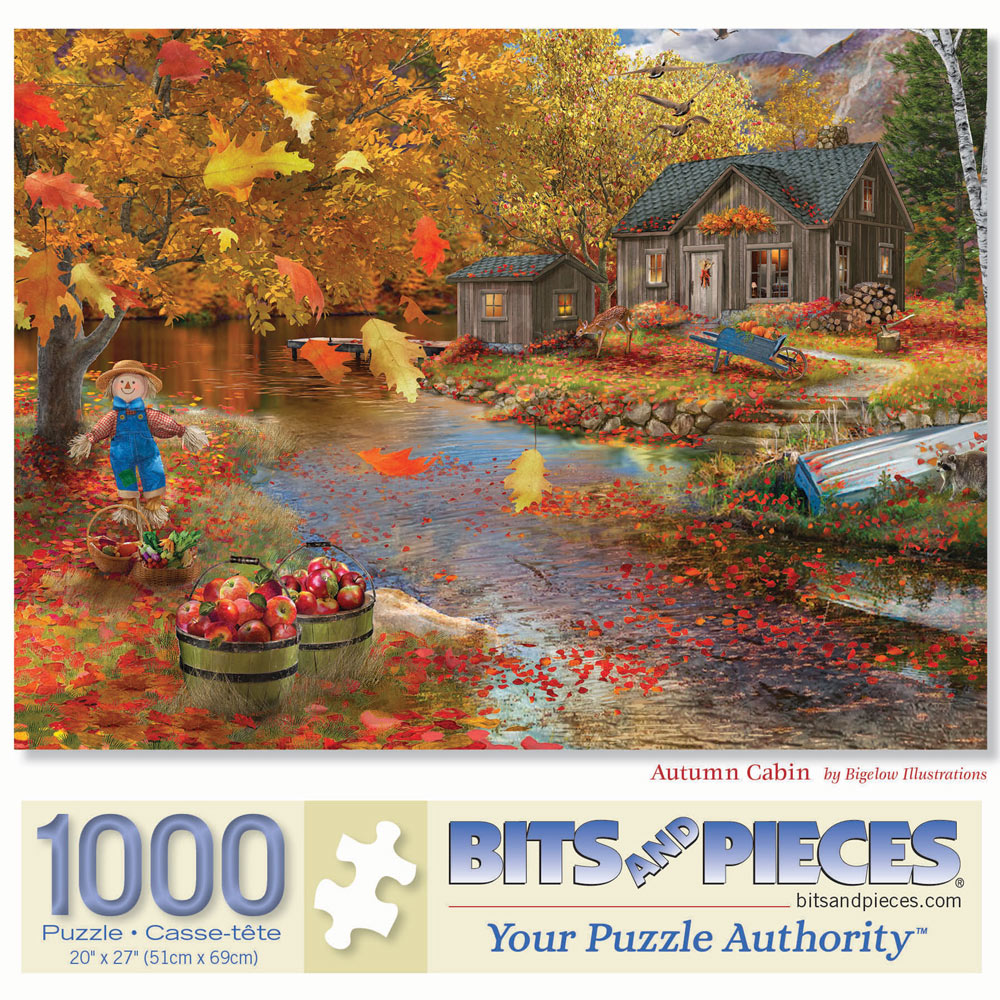 Autumn Cabin 1000 Piece Jigsaw Puzzle