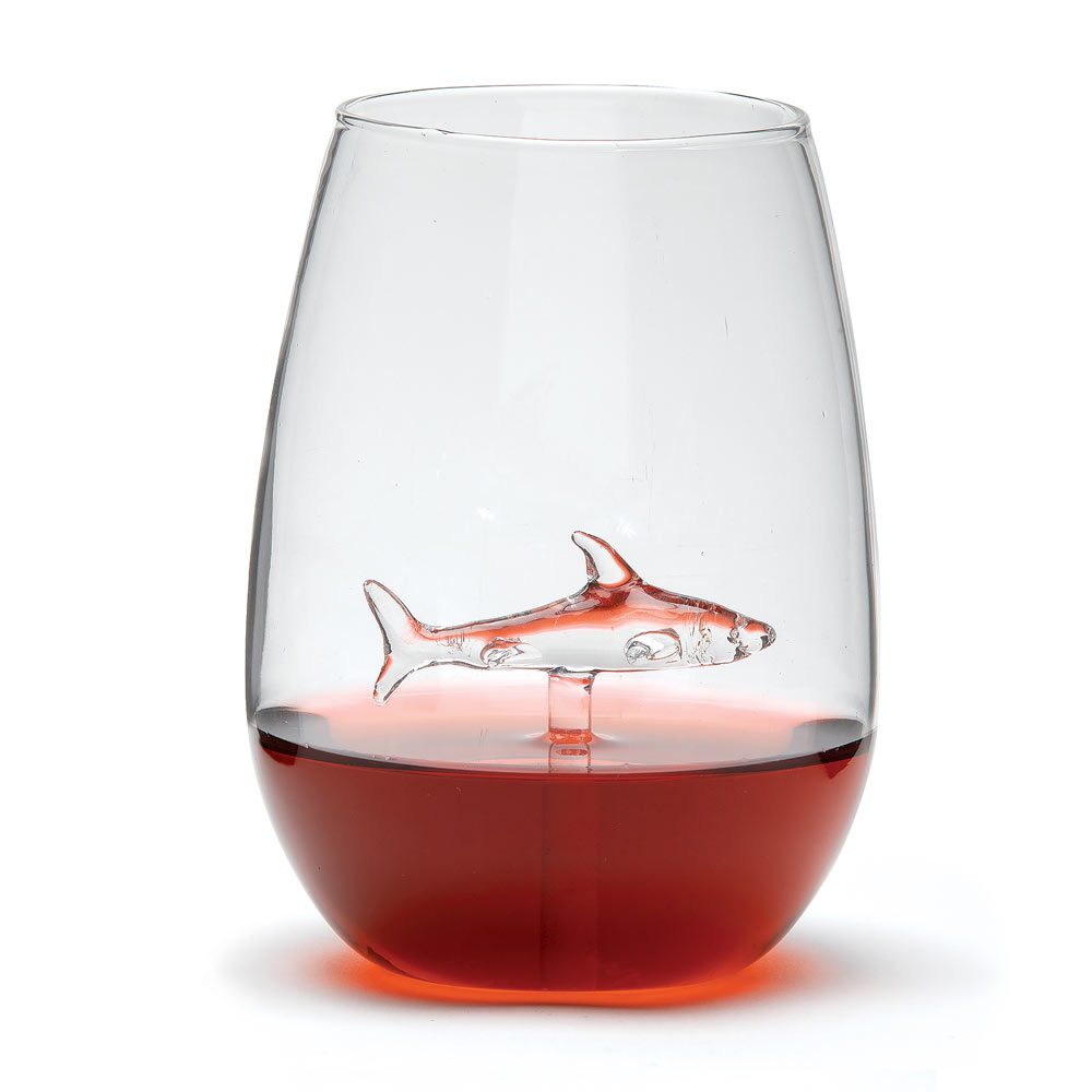 Shark Steamless Wine Glass