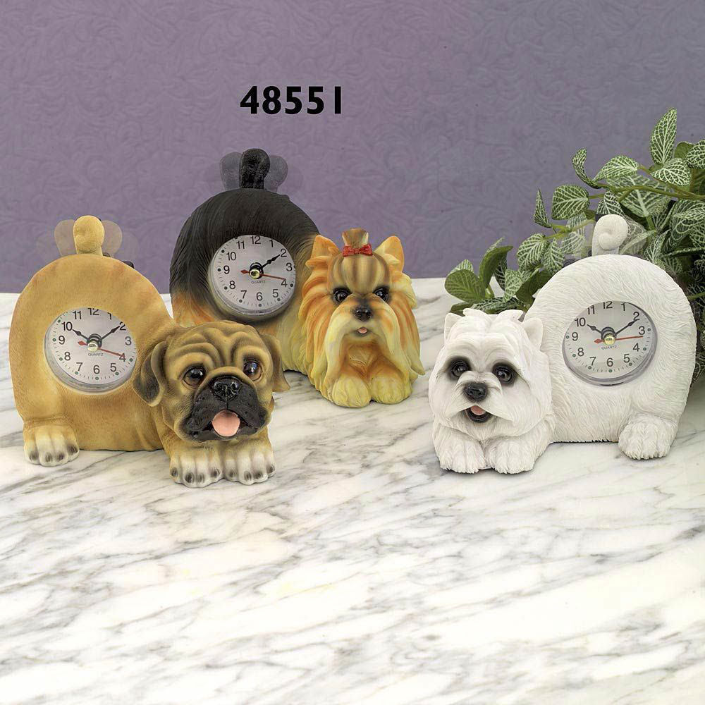 Tail Wagging Yorkie Clock