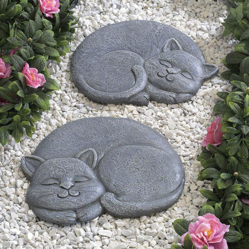 Sleeping Cat Stepping Stone- Left