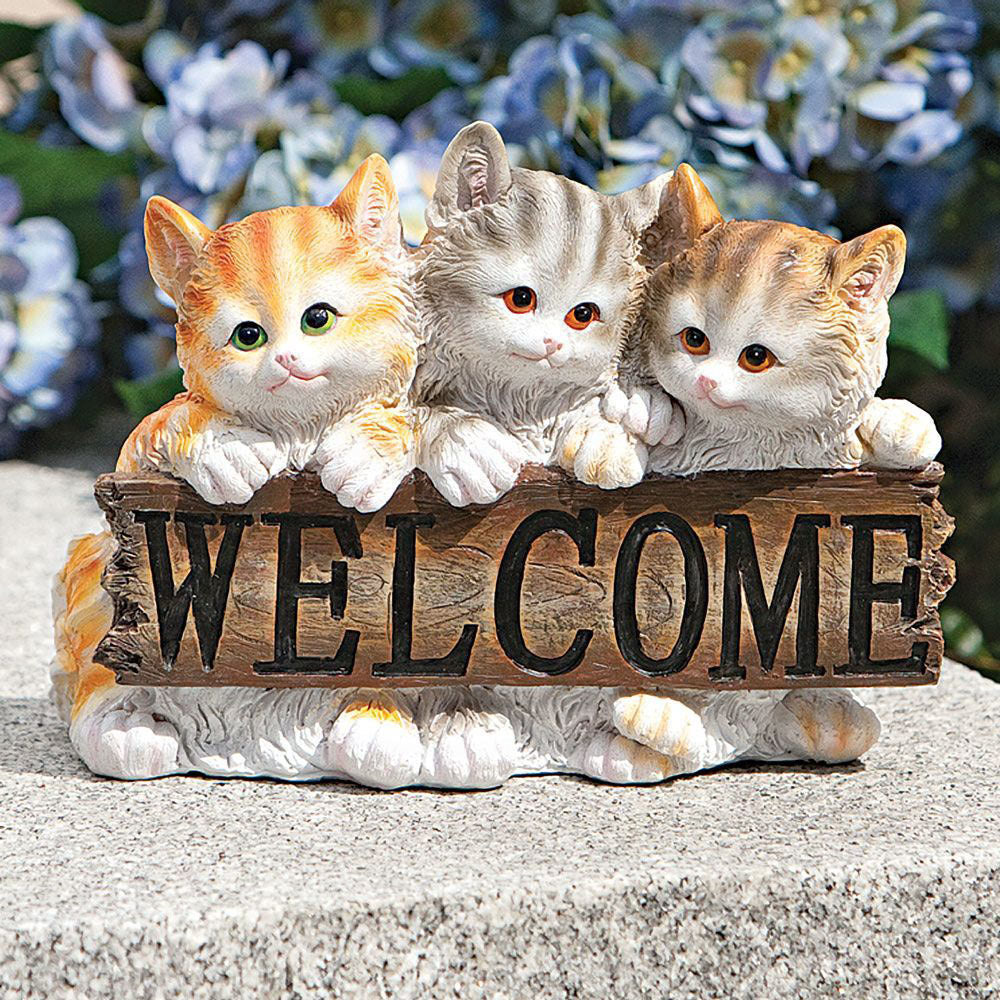 Cats Welcome Sign