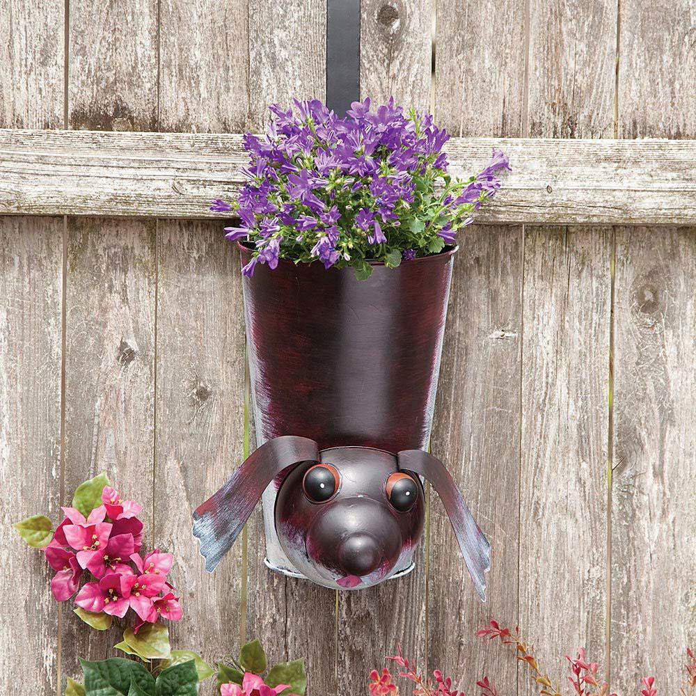 Dog Bobbing Hanging Planter