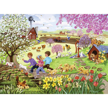 Chasing The Lamb 1000 Piece Jigsaw Puzzle