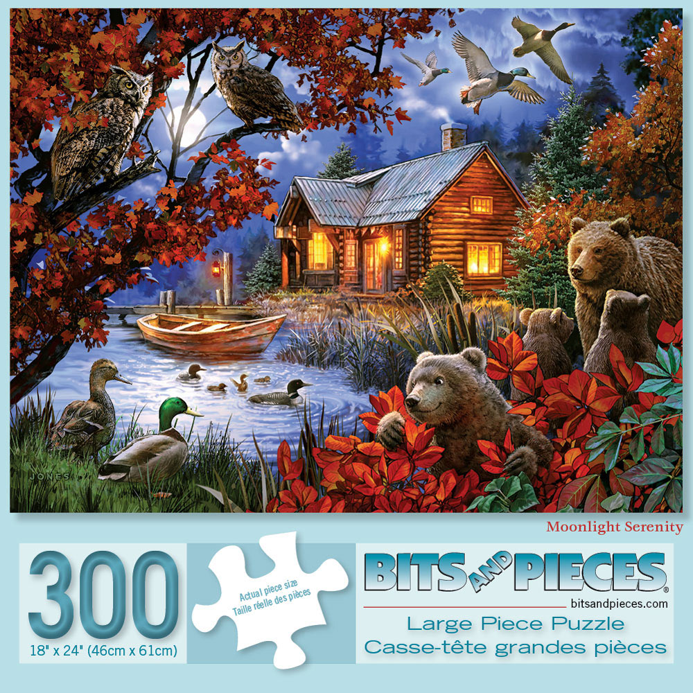 Moonlight Serenity 300 Large Piece Jigsaw Puzzle
