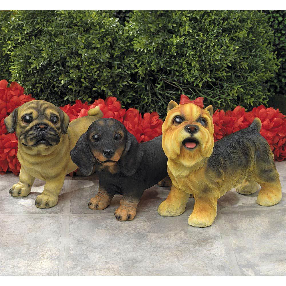 Tan Pug-Adorable Puppy Statue